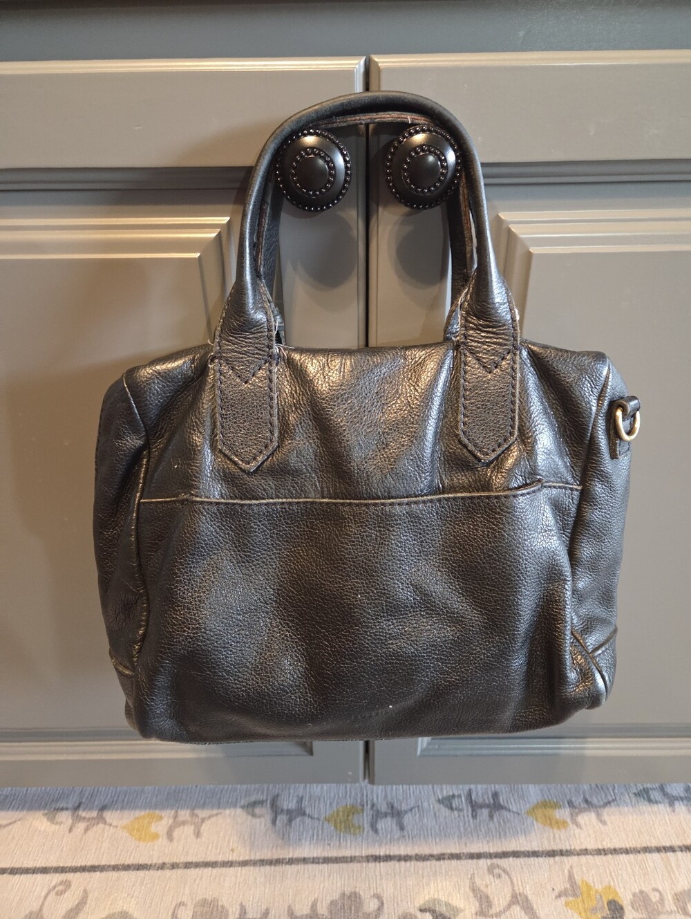 FOSSIL MINI TOTE  No Strap Color BLACK